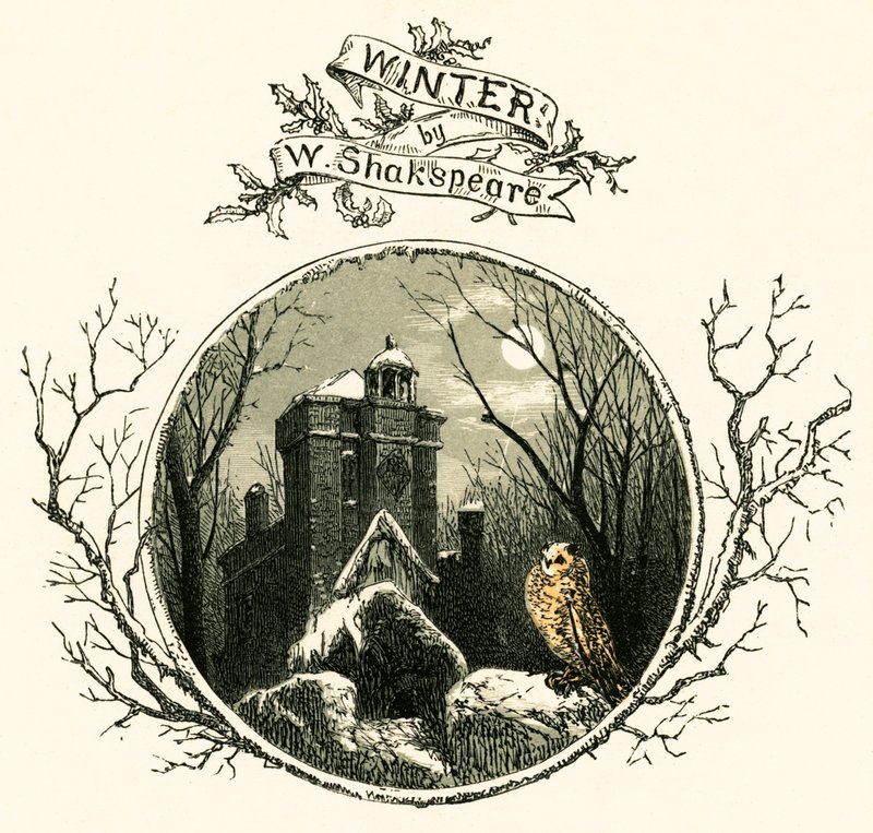 Winter von William Shakespeare von Myles Birket Foster