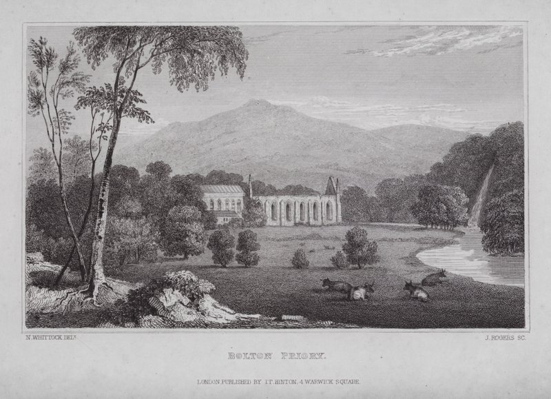 Bolton Priory von Nathaniel (after) Whittock