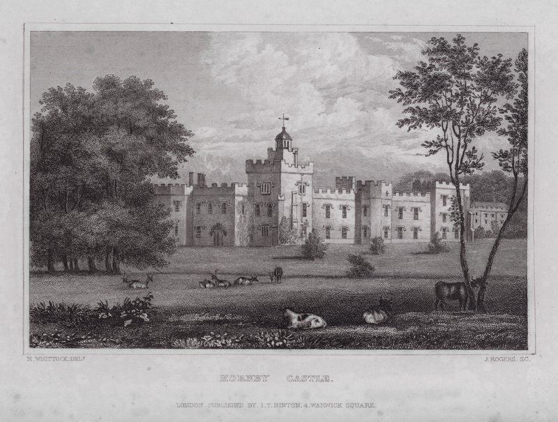 Hornby Castle von Nathaniel (after) Whittock