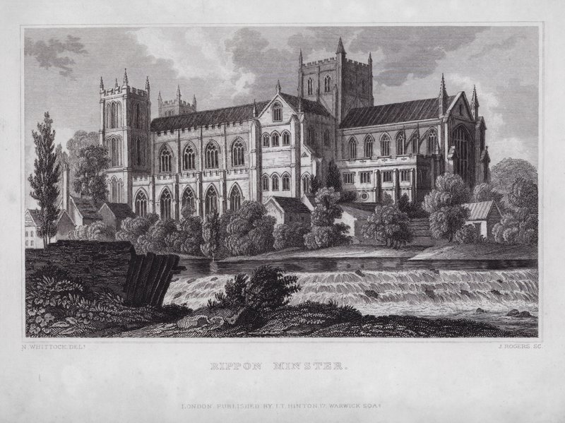 Ripon Minster von Nathaniel (after) Whittock