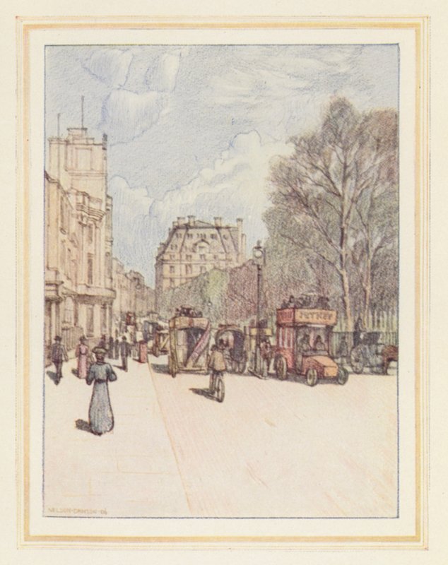 Piccadilly Blick nach Osten von Nelson Dawson