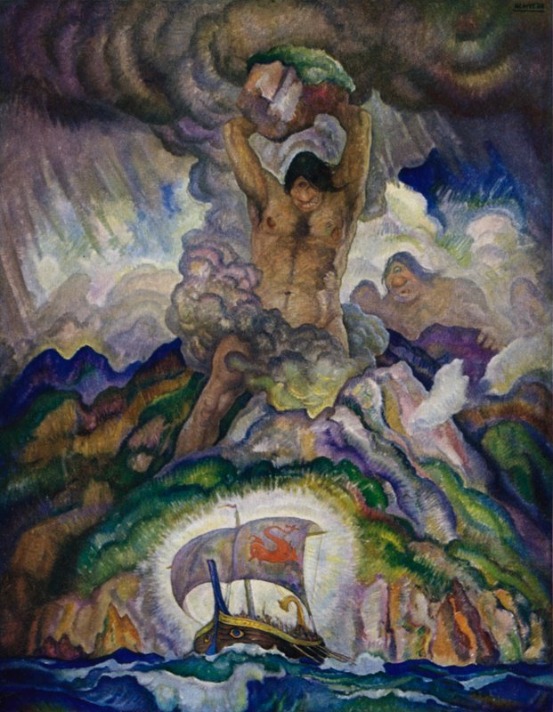 Odyssee: Polyphemus, der Zyklop von Newell Convers Wyeth