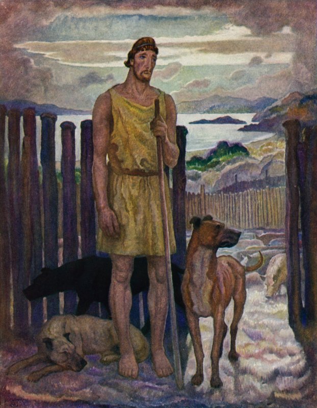 Odyssee: Eumaios, Der Schweinehirt von Newell Convers Wyeth