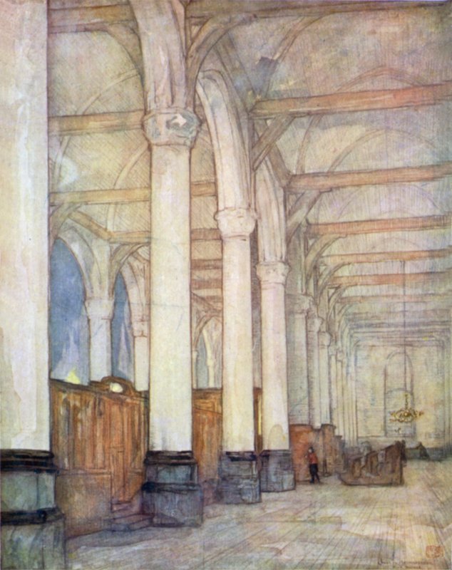 Kircheninneres, Monnickendam von Nico Jungman
