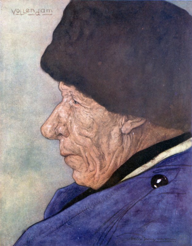 Ein Männerkopf, Volendam von Nico Jungman