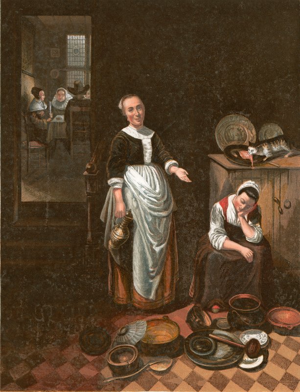 Der faule Diener von Nicolaes Maes