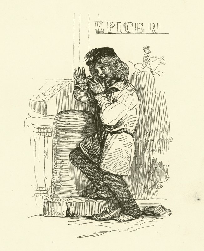 Der Gamin (Gravur) von Nicolas Toussaint (after) Charlet