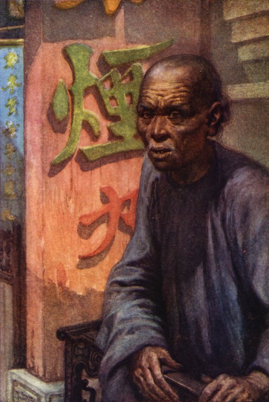 China: Ein alter Kuli von Norman Hardy