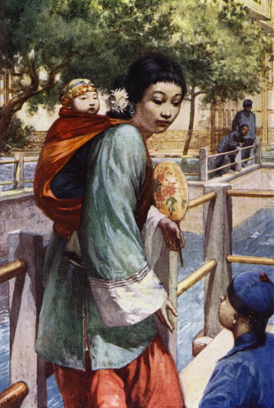 China: Mädchen und Baby von Norman Hardy
