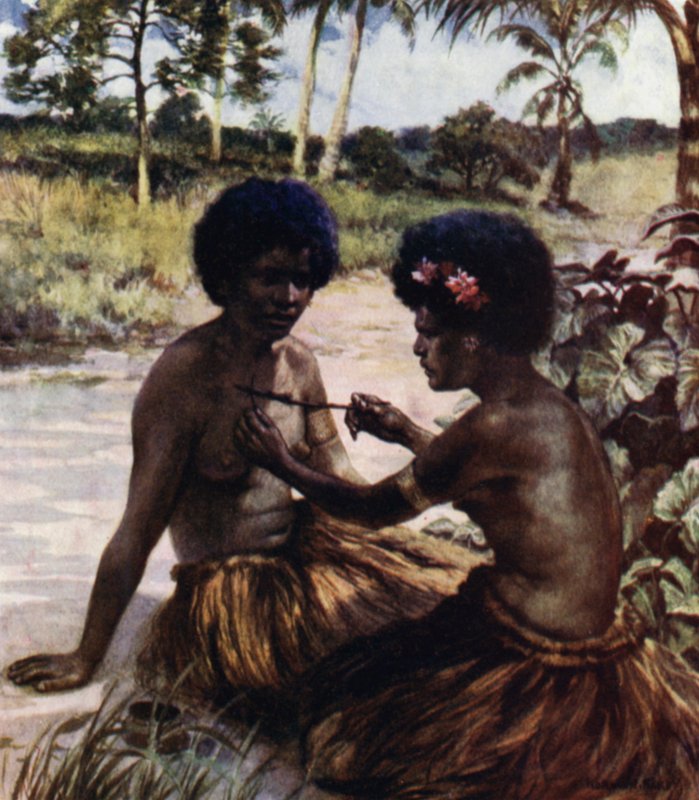 Tätowierung, Britisch-Neuguinea von Norman Hardy