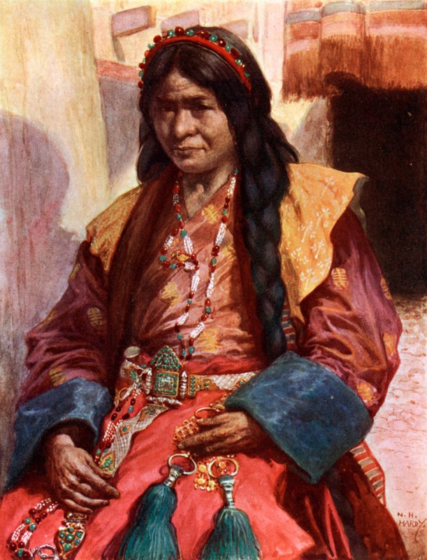 Frau von Lhasa, Tibet von Norman Hardy