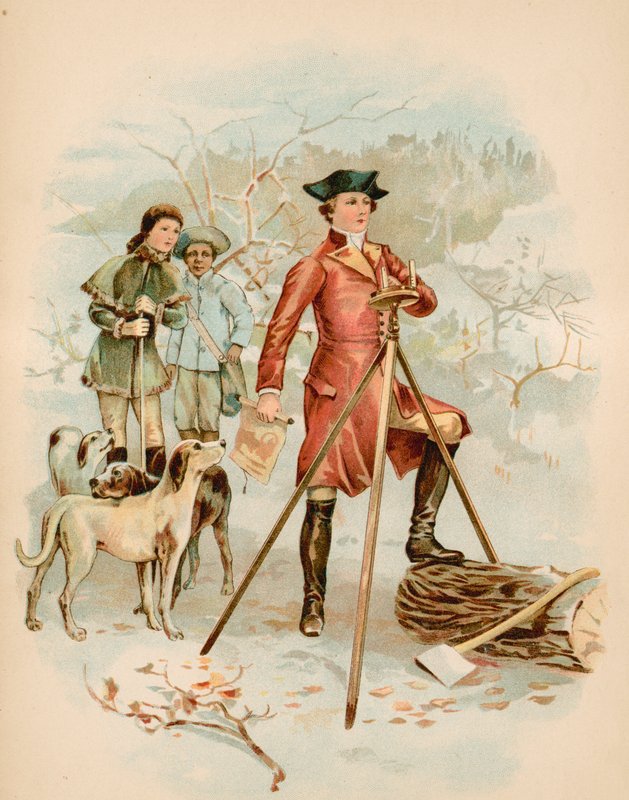 Junger Washington, Landvermesser von North American