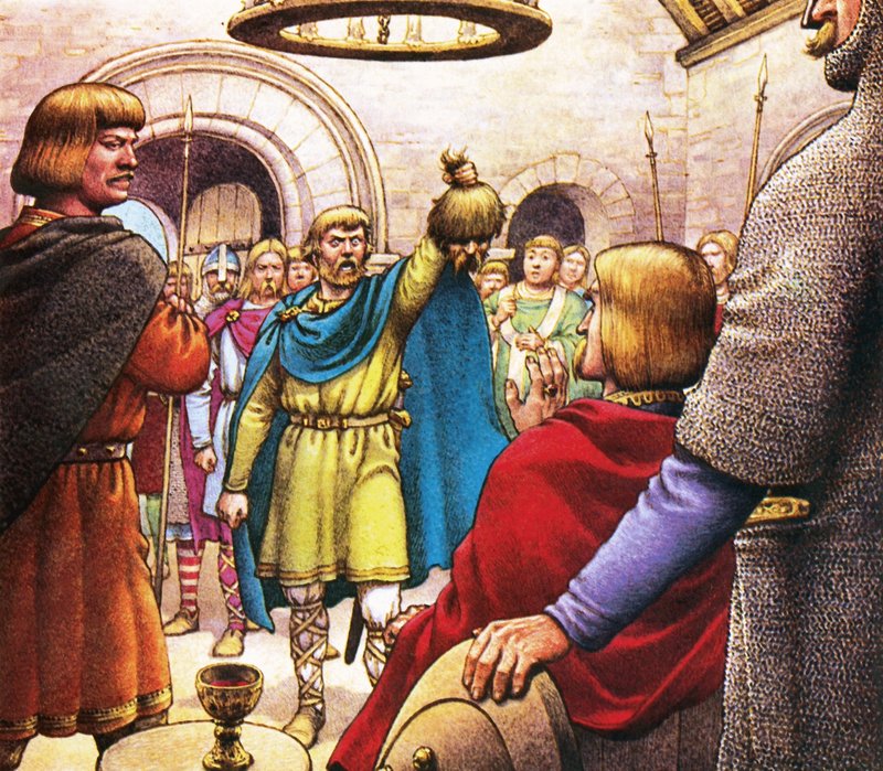 Kopf von Gruffydd ap Llewelyn von Pat (1907 95) Nicolle