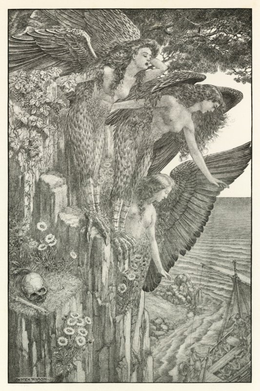 Illustration für Homers Odyssee von Patten (after) Wilson