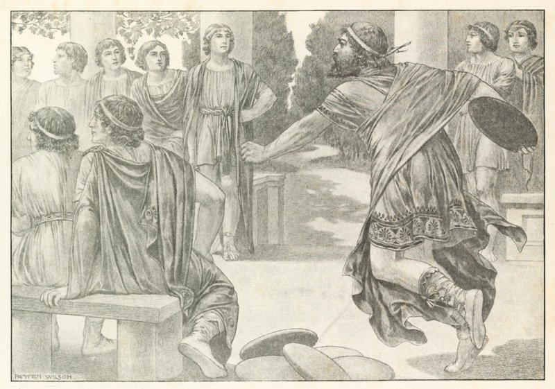 Illustration für Homers Odyssee von Patten (after) Wilson