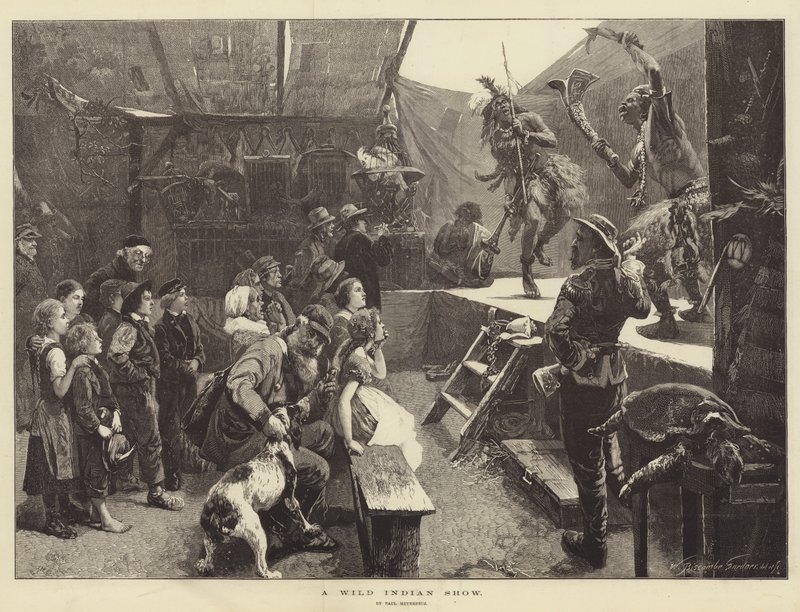 Eine Wildwest-Show von Paul Friedrich Meyerheim