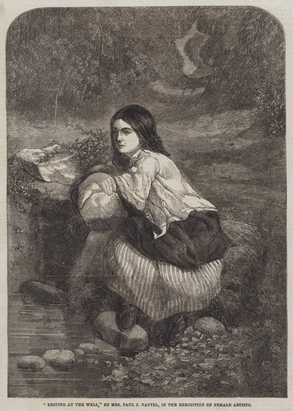 Rast am Brunnen von Paul Jacob Naftel