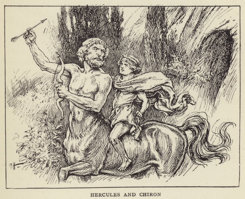 Herkules und Chiron von Paul Hardy