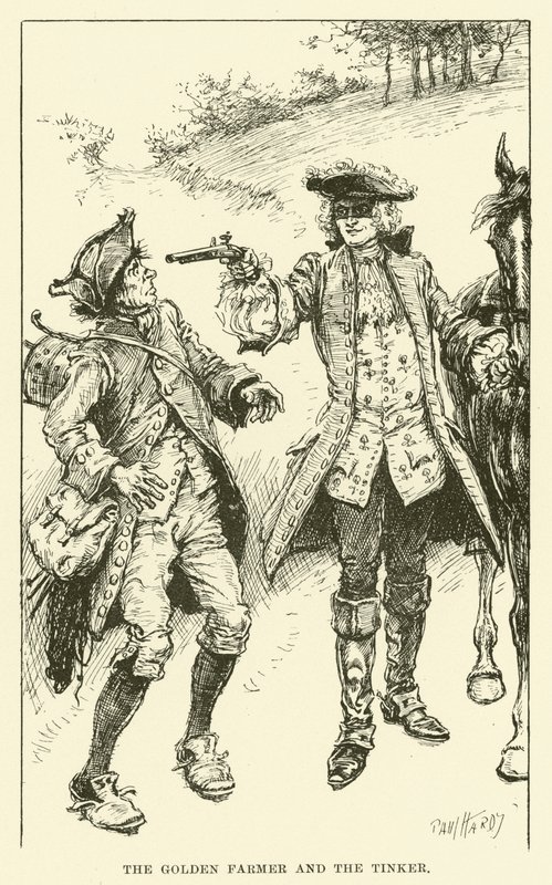 Der Goldene Bauer und der Kesselflicker (Gravur) von Paul Hardy