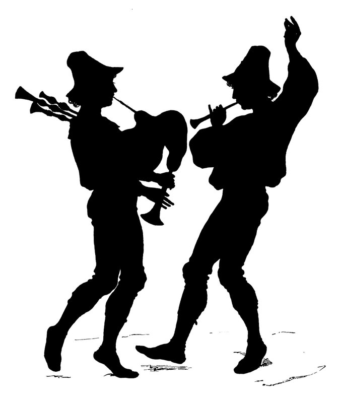 Silhouette von Paul Konewka (Lithografie) von Paul Konewka