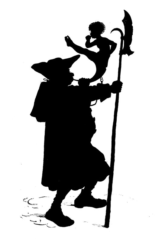 Silhouette für Puks Natlige Bedrifter von Paul Konewka