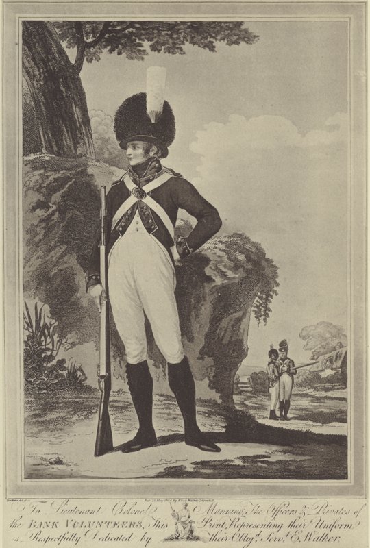 Bank Volunteer, 1804 von Peltro William Tomkins