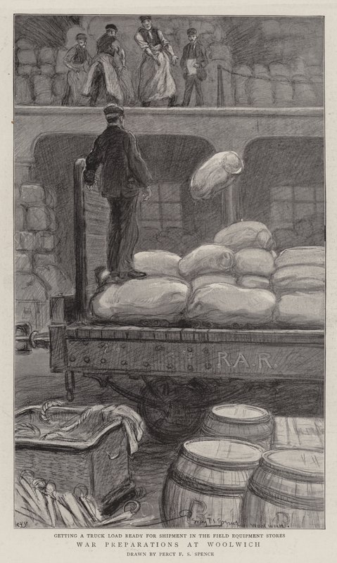 Kriegsvorbereitungen in Woolwich von Percy F.S. Spence