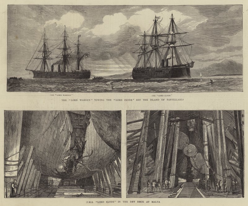 HMS Lord Clyde von Percy William Justyne