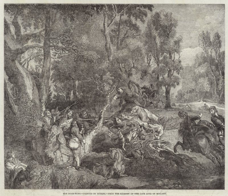Die Wildschweinjagd von Peter Paul Rubens