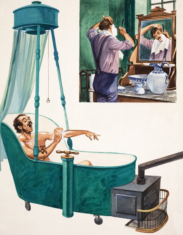 Baden und Rasieren von Peter Jackson