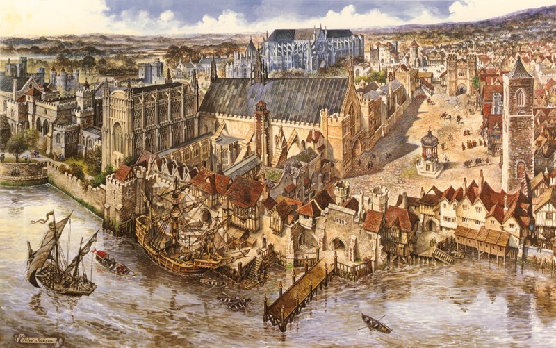 Vogelperspektive von Westminster von Peter Jackson