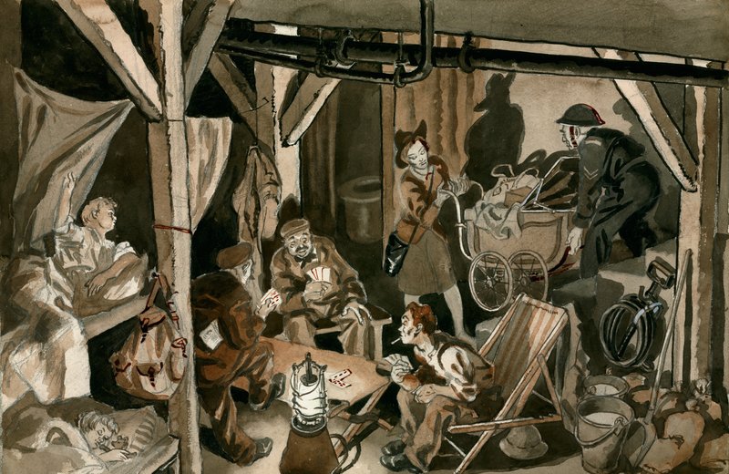 Luftschutzbunker während der Blitz von Peter Jackson