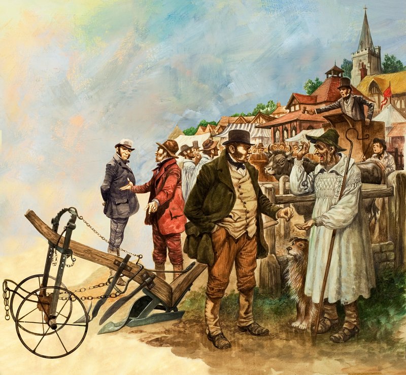 Bauernmarkt und Auktion von Peter Jackson