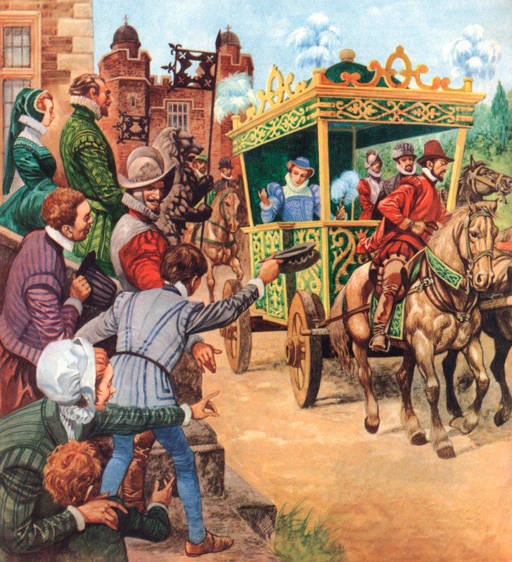 Königin Elizabeth I. besucht ein Landhaus von Peter Jackson