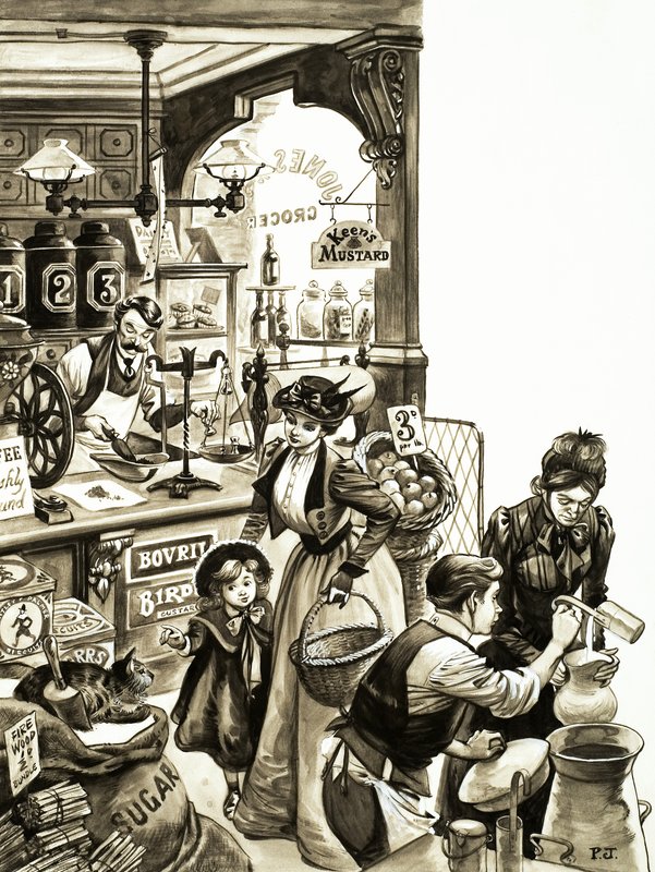 Einkaufen in der Edwardianischen Zeit von Peter Jackson
