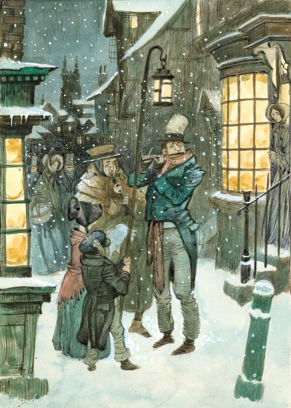 Viktorianische Weihnachtsszene von Peter Jackson