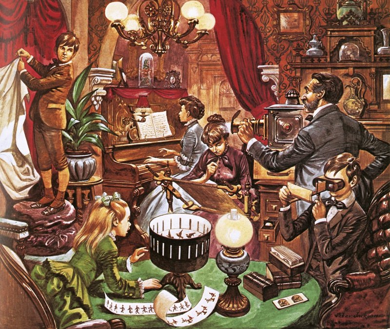 Viktorianische Familie zu Hause von Peter Jackson