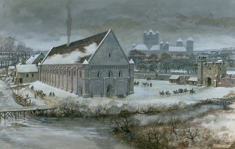 Westminster Hall im Schnee von Peter Jackson
