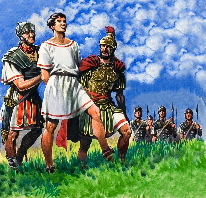 Junger Brite von römischen Soldaten verhaftet von Peter Jackson