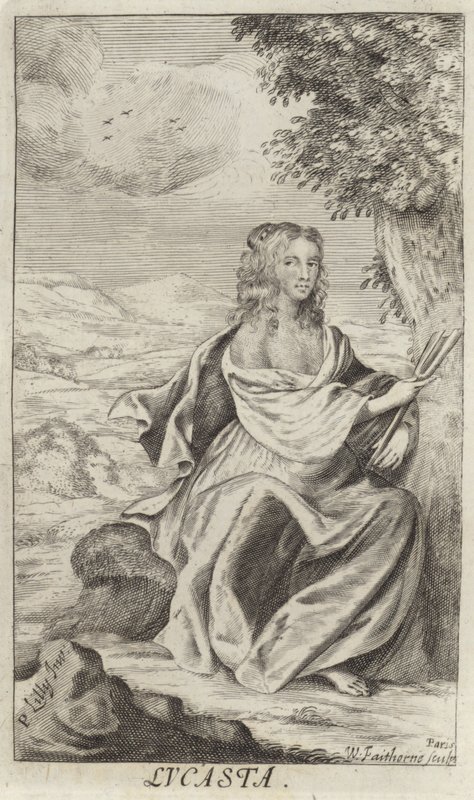 Porträt von Lucasta (Lucy Sacheverell) von Peter Lely