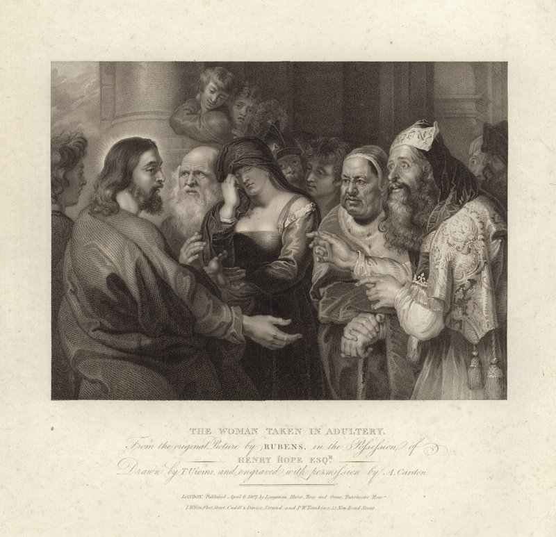 Die Ehebrecherin von Peter Paul Rubens