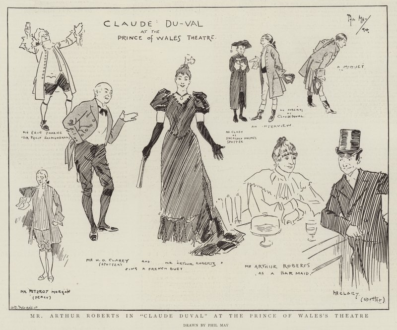 Mr. Arthur Roberts in Claude Duval im Prince of Wales