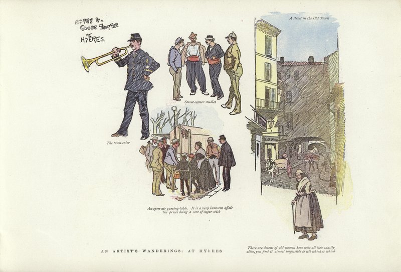 Die Wanderungen eines Künstlers in Hyeres von Phil May