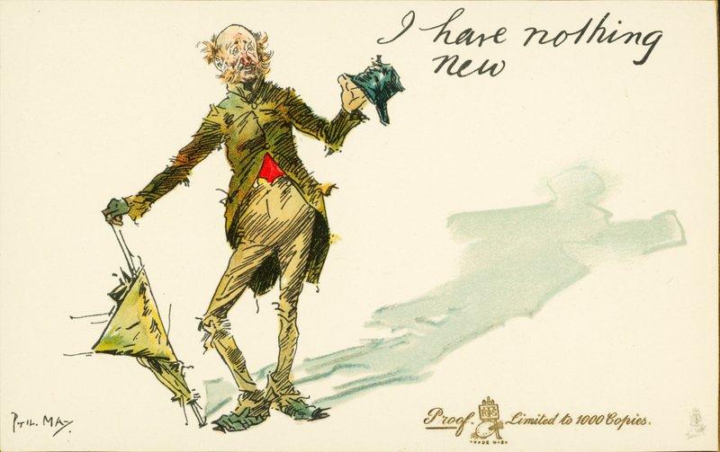Ich habe nichts Neues (Farblithographie) von Phil May