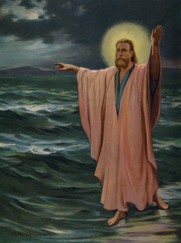 Jesus geht auf dem Meer von Philip Richard Morris