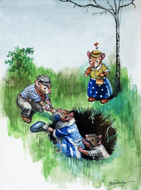 Stadtmaus und Landmaus von Philip Mendoza