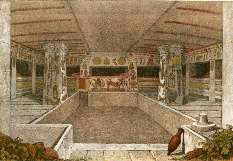 Grabkammer in Caere von Philippe Benoist