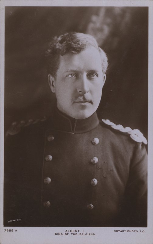 Albert I., König von Belgien von Photographer Belgian