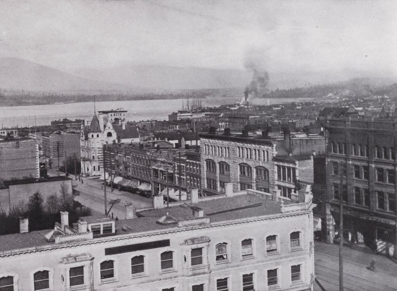 Gesamtansicht von Vancouver von Photographer Canadian