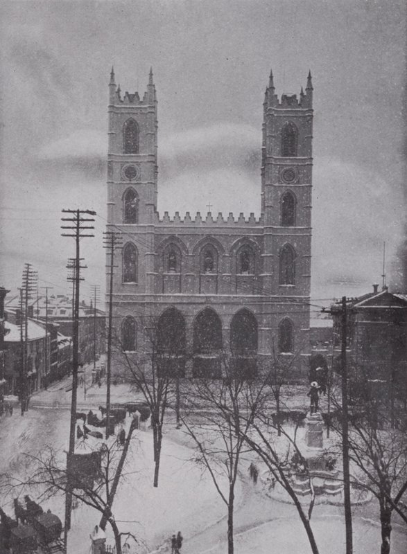 Notre Dame im Winter, Montreal von Photographer Canadian